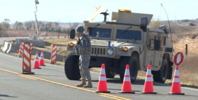Partial block - Fort Rice north side checkpoint