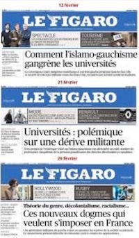 Unes "islamo-gauchisme" du Figaro