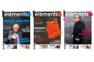 Des couvertures de la revue Éléments