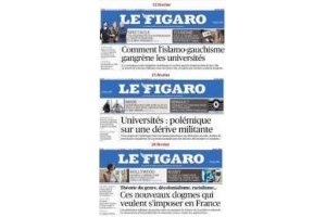 Unes "islamo-gauchisme" du Figaro